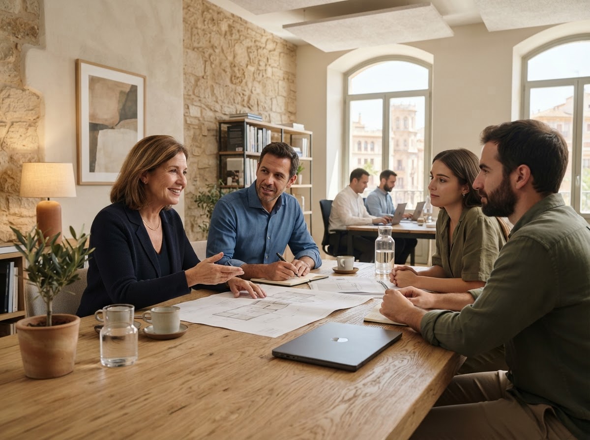 Firme Comercianza equipo revisando análisis de riesgo
